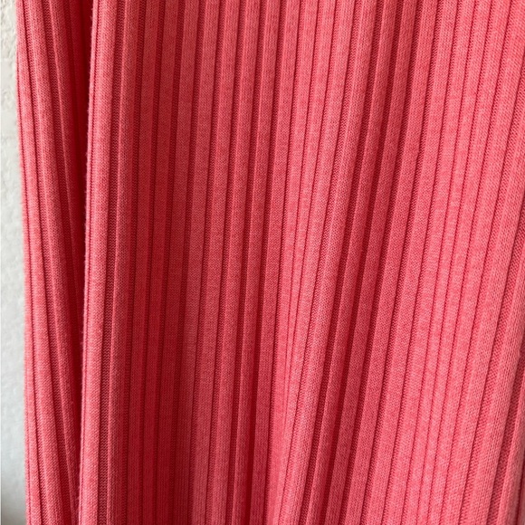 Nine West Pink Ribbed Halter Maxi Dress - Picture 3 of 4